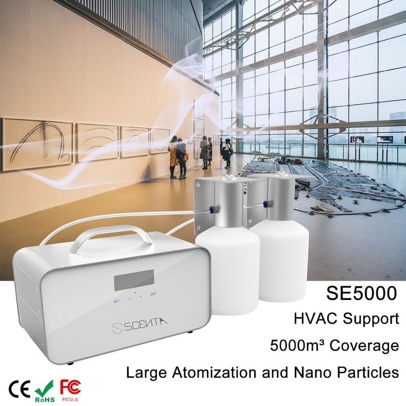 SCENTA Automatic Fragrance Diffuser , 5000ML Hvac Scent Machine For Business